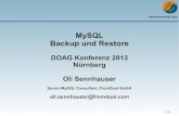 MySQL Backup