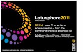 Lotus Connections Administration - von der Befehlszeile zur grafischen Oberfläche