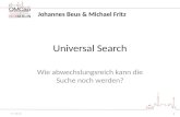 Universal Search auf der OMCap / SES Berlin 2012