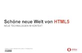 Sch¶ne neue Welt von HTML5 - WebTech 2010 Mainz 12.10.2010