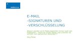 E-Mail-Signaturen und -Verschlüsselung