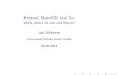 Keytool, OpenSSL und Co. Wofür nehme ich was und Warum?