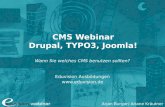 Webinar Joomla!, Drupal & TYPO3 im Vergleich - Eduvision