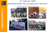 "Geh Denke - Ein klares Stopp zum Rechtsextremismus" Hintergrundinformationen zum Naziaufmarsch am 14. Februar in Dresden