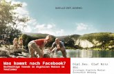 Was kommt nach Facebook? Nachhaltige Trends in digitalen Medien im Tourismus
