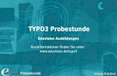 Probestunde Typo3 Professional und für Anwender - Eduvision Ausbildungen