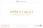 TYPO3 the last 3 Releases