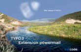 Presentation of Powermail for TYPO3