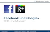 Facebook und Google+ im Vergleich