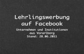 Vorarlberger Lehrlingswerbung auf Facebook