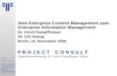 [DE] Vom Enterprise Content Management zum Enterprise Information Management | Econique | Ulrich Kampffmeyer | 10.11.2008