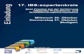 17. IBS:expertenkreis Stuttgart 30./31.10.2013 MES CAQ Traceability Compliance Management