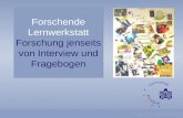 Forschende Lernwerkstatt - Forschung jenseits von Interviews und Fragebogen (2008)