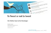 Twitter How-To - Eine Einführung in Twitter