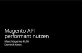 Magento Core API performant nutzen