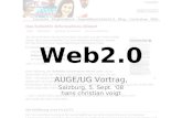Web2.0 for AUGE/UG