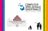 Computer Spielschule Greifswald - spielen entdecken lernen movers and shakers - präsi bibl.tag-hh