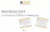 Best Bonus 2014 - Marktstudie zu Bonuszertifikaten von Der Zertifikateberater und finanztreff.de