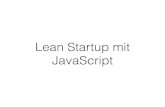 Lean Startup mit JavaScript