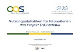 Nutzungsstatistiken f¼r Repositorien - das Projekt OA-Statistik