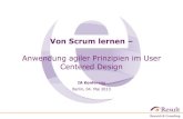 Von Scrum lernen - Anwendung agiler Prinzipien im User Centered Design
