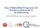 Präsentation eTEACHiNG-Programm