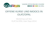Offene Kurse und MOOCs in OLAT/OPAL