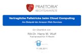 SecTXL '11 | Hamburg - Dr. Markus Wulf: "Vertragliche Fallstricke beim Cloud Computing - Am Beispiel der Amazon Web Services"
