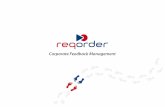 reqorder Corporate Feedback Management