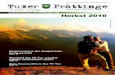 Herbstausgabe 2010 der Tuxer Ortszeitung Prattinge