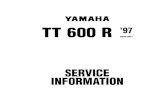 Werkstatthandbuch-Datenblatt Yamaha-TT 600 R