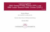 Lizenzvergleich GPL und LGPL