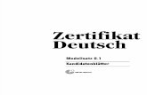 Zertifikat Deutsch B1 - Modellsatz 0.1