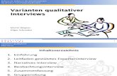 HRM - Varianten qualitativer Interviews