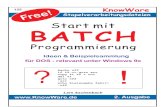 (eBook - Deutsch) Informatik - Knowware - Start Mit Batch-Programierung