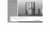 Siemens Refrigerateur KD29VVL30 Notice et Installation Fr