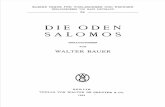 Die Oden Salomos (Kleine Texte für Vorlesungen und Übungen 64), hg. Walter Bauer (1933)
