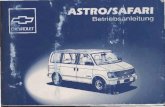 Chevrolet Astro,Safari 1993 Owner’s Manual