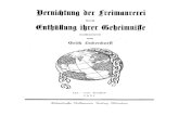 Ludendorff Erich - Vernichtung Der Freimaurerei Durch Enthuellung Ihrer Geheimnisse (1931, 112 S., Scan, Fraktur)