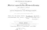 Erinnerungen von einer Reise nach St. Petersburg im Jahr 1814 von Ulrich Freyherrn von Schlippenbach. Erster Theil.