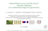 O. Janson et al- Volborthite Cu3V2O7(OH)2x2H2O: Orbital ordering on a distorted kagome geometry