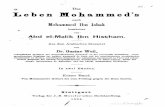 Dr. Gustav Weil, Das Leben Mohammed's nach Ibn Ishak