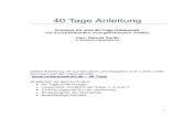 40 Tage Anleitung