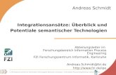 Integrationsansätze: Überblick und Potentiale semantischer Technologien