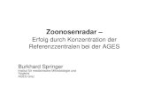Burkhard Springer: Zoonosenradar - Erfolg durch die AGES