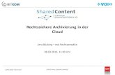 Rechtssichere Archivierung in der Cloud