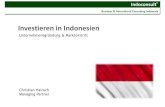 Unternehmensgr¼ndung indonesien indoconsult ch. hainsch