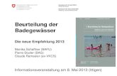 Vollzugshilfe zur Badegewässerqualität in der Schweiz 2013
