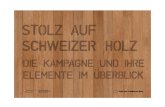 Kampagne Stolz auf Schweizer Holz (2011 - 2013)