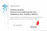 SeGF 2013 | Elektronische Dossierverwaltung für den Staatsrat des Kanton Wallis mit OpenText Content Server (Laurent Bonvin & Marcel Buob)